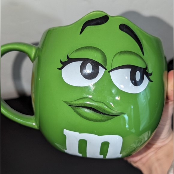 M&M'S World Las Vegas Green Character Ceramic Large Coffee Mug 18oz - Picture 10 of 12
